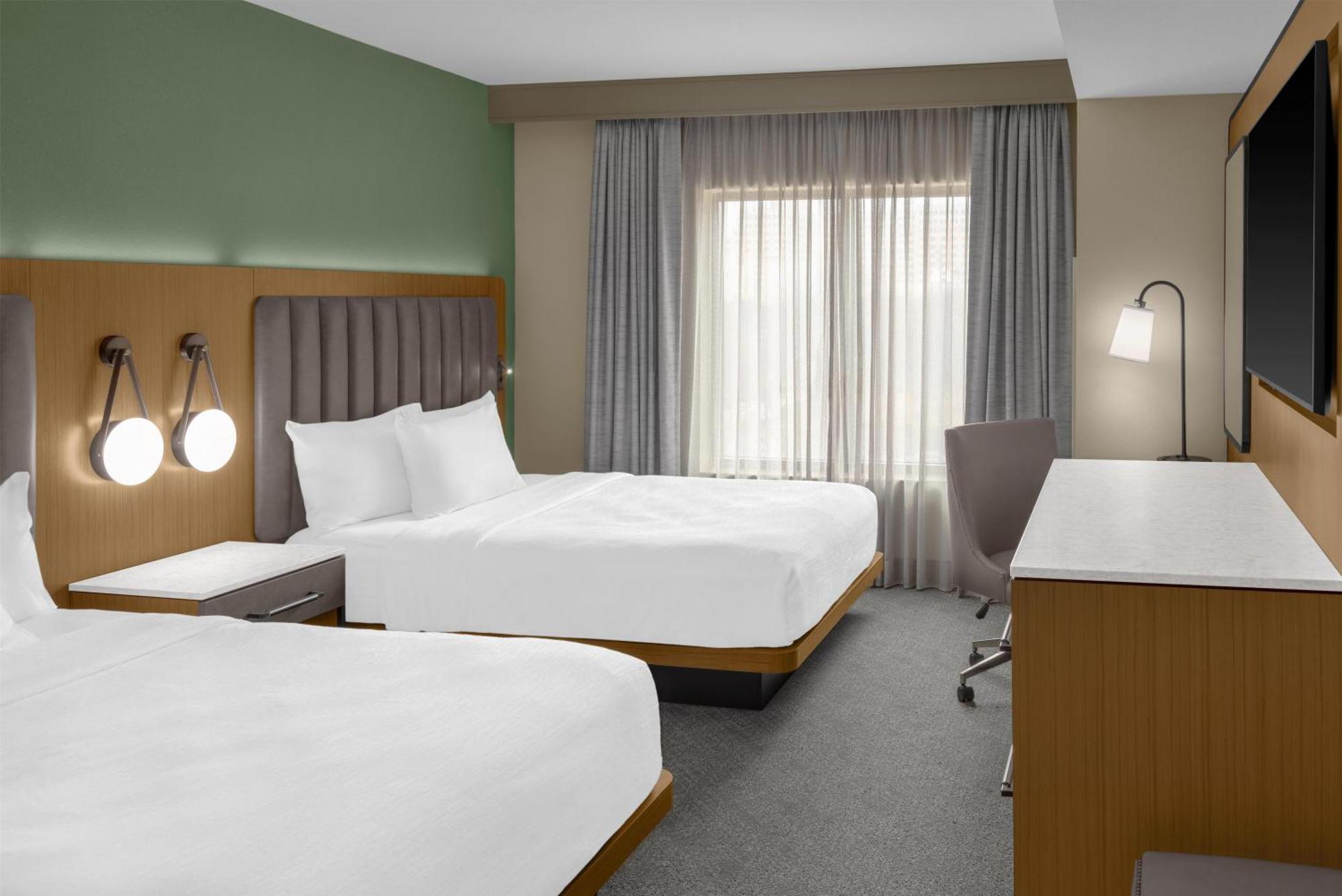 Suite Two Queen Beds Roll Shower Mobility Hearing Access